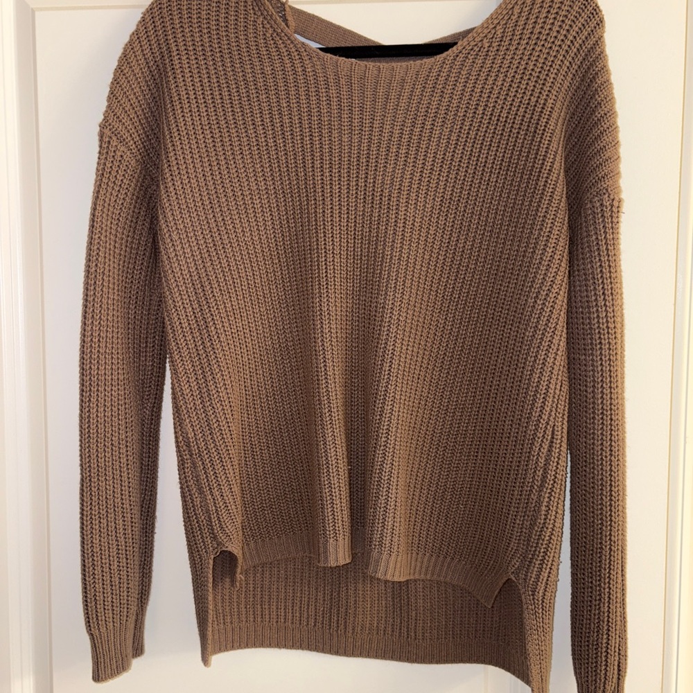 Cozy Brown Knit Sweater